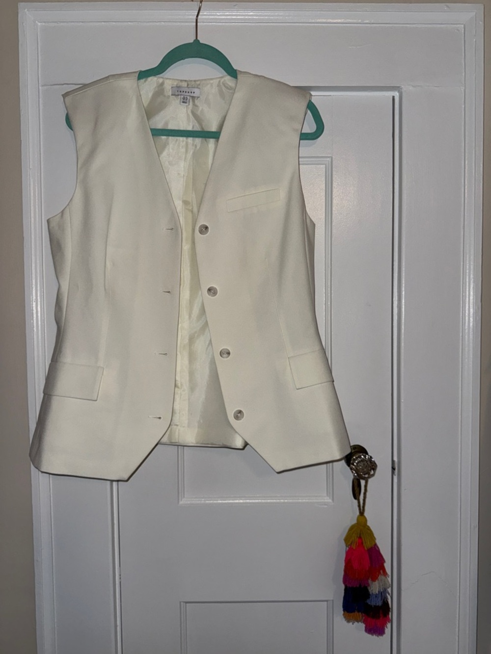 Topshop Button-Up Vest